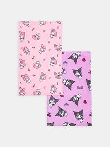 Sinsay - Ručníky Hello Kitty 2 kusy - fialová