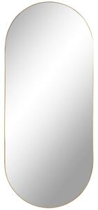 Nordic Living Zlaté kovové nástěnné zrcadlo Vincent 35 x 80 cm