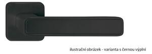 Dveřní klika - INNER Povrch kliky: Černý matný s černou výplní, Rozeta: Cylindrické