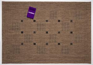 Devos koberce Kusový koberec FLOORLUX Coffee/Black 20079 – na ven i na doma - 60x110 cm
