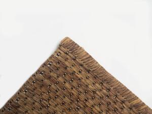 Devos koberce Kusový koberec FLOORLUX Coffee/Black 20079 – na ven i na doma - 60x110 cm