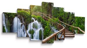 Obraz - Plitvická jezera (210x100 cm)