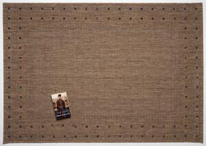 Devos koberce Kusový koberec FLOORLUX Coffee/Black 20329 – na ven i na doma - 60x110 cm