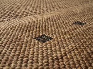Devos koberce Kusový koberec FLOORLUX Coffee/Black 20329 – na ven i na doma - 80x150 cm