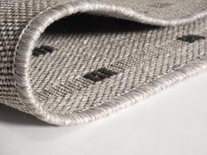 Devos koberce Kusový koberec Floorlux 20329 Silver/Black – na ven i na doma - 160x230 cm