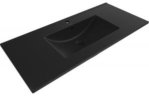Mexen Atena umyvadlo zapuštěné do desky 101 x 46 cm, černá mat - 25011070