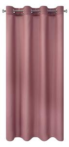 Eurofirany Růžový závěs na kroužcích RITA 140x175 cm
