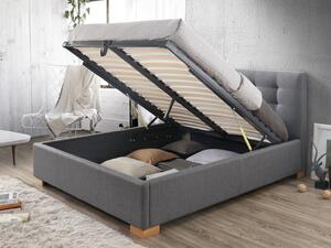 Manželská postel 160 cm Chan (s roštem a úl. prostorem). Vlastní profesionální přeprava až k Vám domů 805215