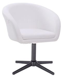 LuxuryForm Židle VENICE na černém kříži - bílá