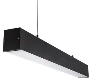 KANLUX Závěsné moderní svítidlo AMADEUS, 1xT8, G13, 18W, 63x150x7cm, černé, matný difuzor 27411