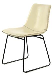 Kayoom Židle Caila 110 Set 2 ks bílá / krémová / krémová