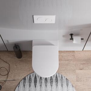 Závěsné WC VIVEO s prkénkem Soft-Close, rimless - bílá lesklá