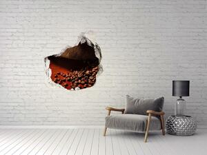 Nálepka díra na zeď beton Zrnka kávy nd-p-6552955