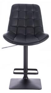 LuxuryForm Barová židle PARIS na černé podstavě - černá