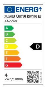 Teplá LED žárovka E27, 4 W – Kave Home