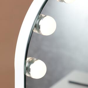 MMIRO, Hollywoodské make-up zrcadlo s osvětlením SR504R 36 x47 cm | bílá SR504R