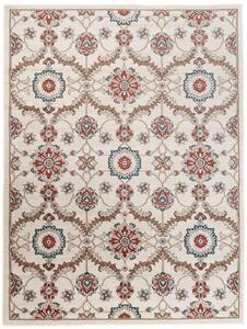 Makro Abra Kusový koberec DUBAI L747A Květy bílý vícebarevný Rozměr: 250x350 cm