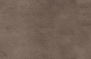 Hoorns Šedo hnědá sametová rohová pohovka Twilight 274 cm, levá