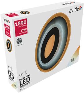 AVIDE Nástěnné / stropní LED světlo OLIVE MINI, 27W, teplá-studená bílá, 20cm, kulaté, bílé 9570588