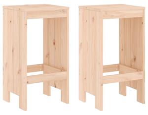 Barové stoličky 2 ks 40 x 36 x 75 cm masivní borové dřevo