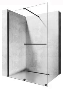 Sprchová zástěna se dveřmi Rea CORTIS 120 cm - černá