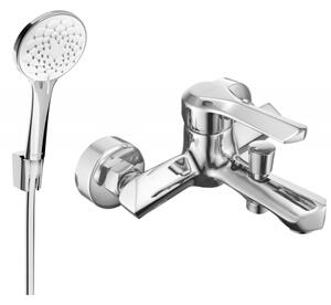 Mexen Sabre R74 vanová baterie s sprchovou soupravou, chrom - 7213R74-00