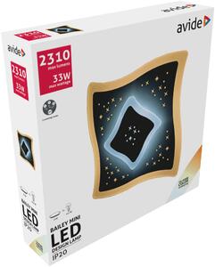 AVIDE Nástěnné / stropní LED světlo BAILEY MINI, 33W, teplá-studená bílá, 20x20cm, čtverec, bí 9570459
