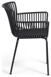 Černá plastová zahradní židle Kave Home Surpika