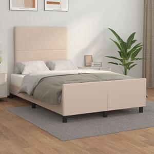 Rám postele bez matrace cappuccino 120x190 cm umělá kůže 3270553