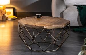 Moebel Living Masivní mangový konferenční stolek Centurio 69 cm