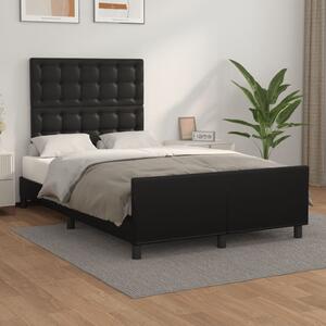Rám postele bez matrace černá 120x190 cm umělá kůže 3270560