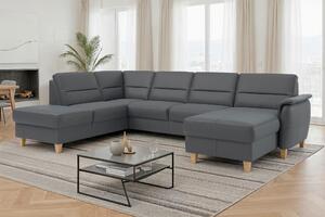 SEDACÍ SOUPRAVA, textil, kůže, černá Sit & More - Sedací soupravy, Online Only
