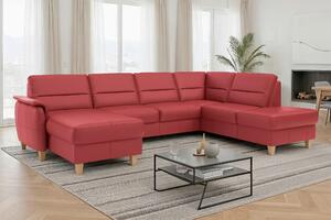 SEDACÍ SOUPRAVA, kůže, červená Sit & More - Sedací soupravy, Online Only