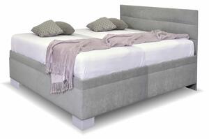 Čalouněná postel Niobe s bočním čelem a úložným prostorem, 160x200 cm