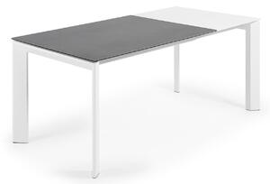 Antracitově šedý keramický rozkládací jídelní stůl Kave Home Axis III. 120/180 x 80 cm