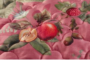Pip studio Sametový polštář Fall in Leaf tmavě růžový, 42x65 cm Květiny Prošívaný Samet Růžová