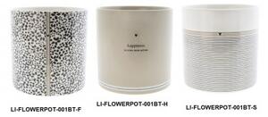 Květináč FLOWERS, 13 cm Bastion Collections LI-FLOWERPOT-001BT-F