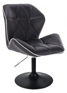 LuxuryForm Židle MILANO MAX na černém talíři - černá