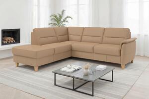 ROHOVÁ SEDAČKA, kůže, cappuccino Sit & More - Sedací soupravy, Online Only