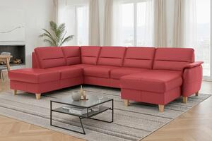 SEDACÍ SOUPRAVA, kůže, červená Sit & More - Sedací soupravy, Online Only