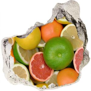 Nálepka 3D díra Citrusové ovoce nd-p-75213206