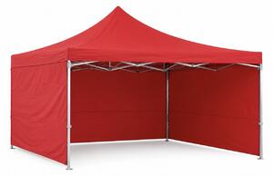Nůžkový stan PREMIUM QUALITY červený 3 × 4,5 m