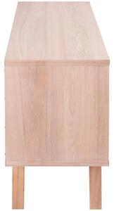 Scandi Přírodní dřevěná komoda Anita 160 x 45 cm