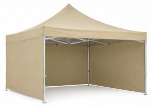 JAKS Nůžkový stan PREMIUM QUALITY béžový 3 × 4,5 m