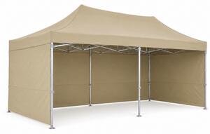 JAKS Nůžkový stan PREMIUM QUALITY béžový 3 × 6 m