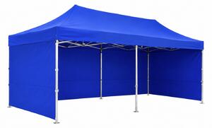 JAKS Nůžkový stan PREMIUM QUALITY modrý 3 × 6 m