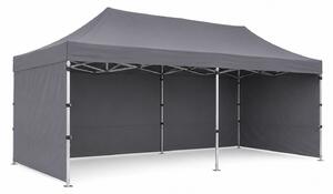 JAKS Nůžkový stan PREMIUM QUALITY šedý 3 × 6 m