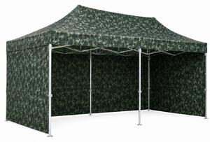 JAKS Nůžkový stan PREMIUM QUALITY army 3 × 6 m