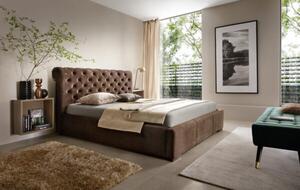 Čalouněná postel Manston 180 X 200, hnědá Vogue