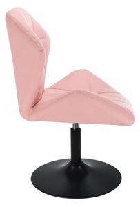 LuxuryForm Židle MILANO MAX na černém talíři - růžová
